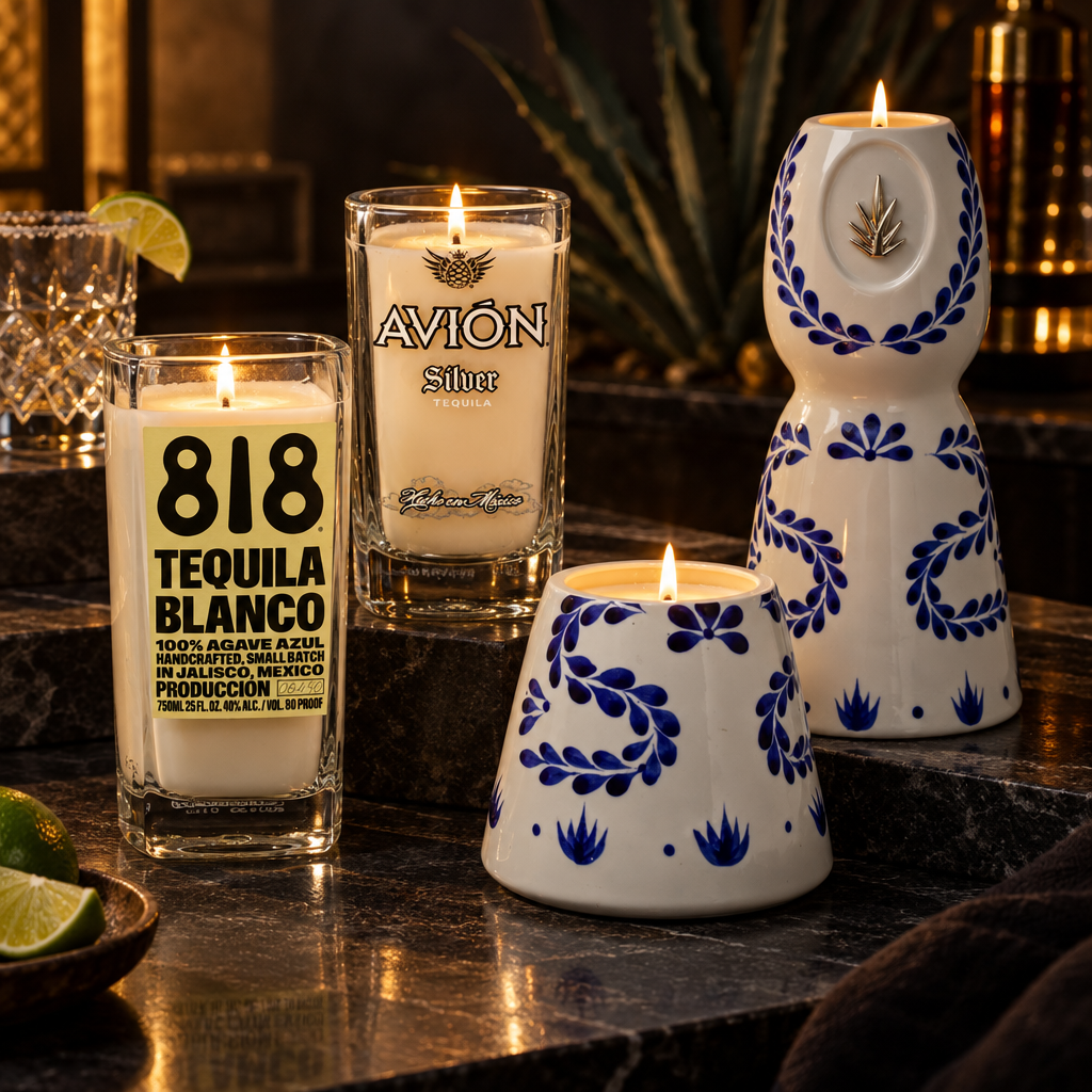 Tequila candles from Custom Candle Co