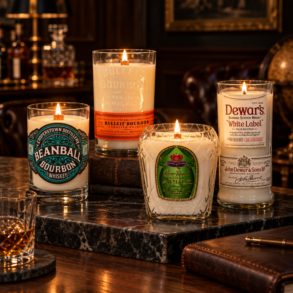 Whiskey & Bourbon candles from Custom Candle Co